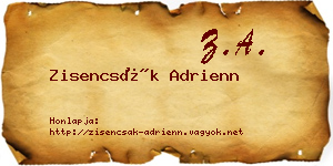 Zisencsák Adrienn névjegykártya