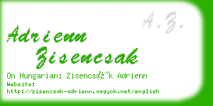 adrienn zisencsak business card